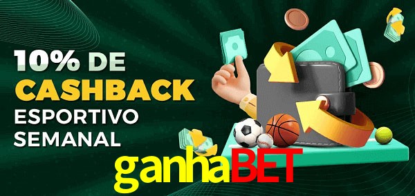 10% de bônus de cashback na ganhabet